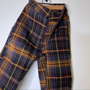 Free People Plaid Skinny Pants